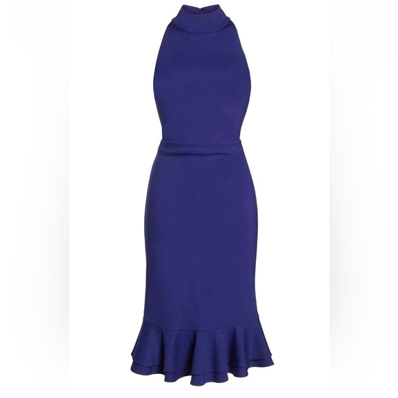 ALI & JAY blue Tank Midi Dress New With Tags $118 Mock Turtleneck Large - Picture 4 of 12
